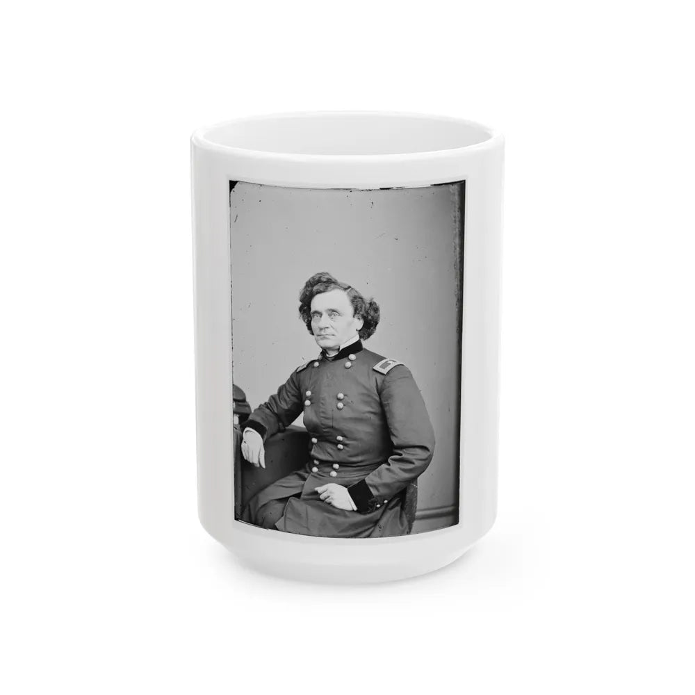 Portrait Of Brig. Gen. Thomas W. Sherman, Officer Of The Federal Army (U.S. Civil War) White Coffee Mug-15oz-Go Mug Yourself