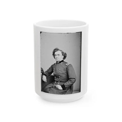 Portrait Of Brig. Gen. Thomas W. Sherman, Officer Of The Federal Army (U.S. Civil War) White Coffee Mug-15oz-Go Mug Yourself