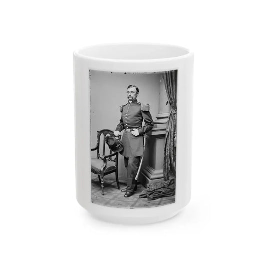 Portrait Of Capt. Charles Griffin, Officer Of The Federal Army, (Brig. Gen. From June 9, 1862) (U.S. Civil War) White Coffee Mug 15oz - Go Mug Yourself