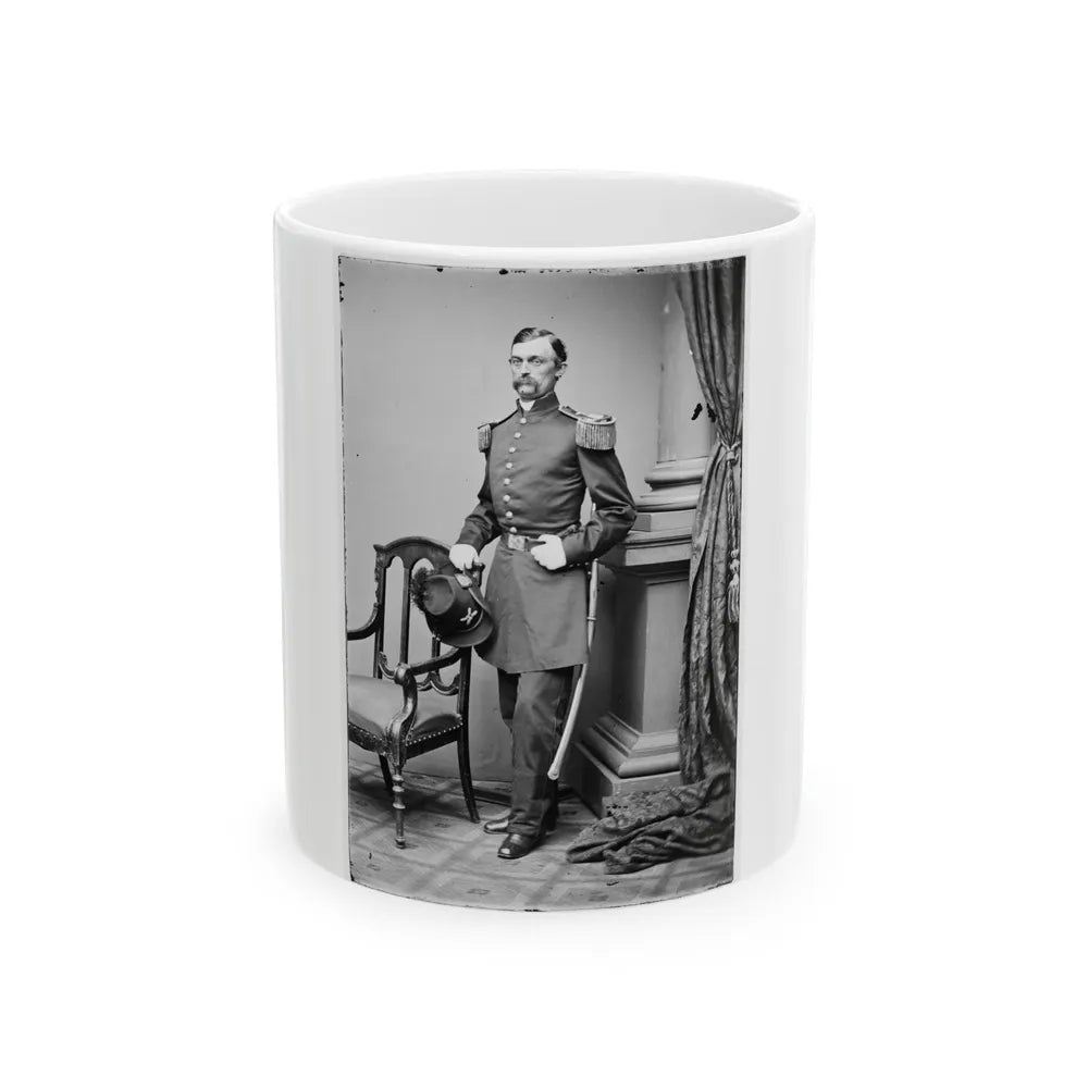 Portrait Of Capt. Charles Griffin, Officer Of The Federal Army, (Brig. Gen. From June 9, 1862) (U.S. Civil War) White Coffee Mug-11oz-Go Mug Yourself