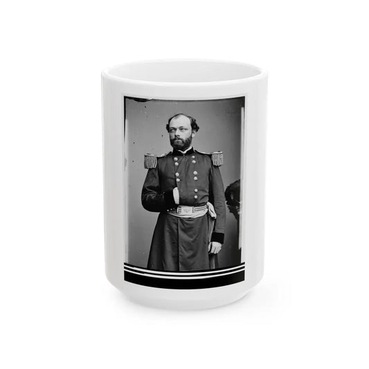 Portrait Of Capt. Quincy A. Gillmore, Officer Of The Federal Army (Maj. Gen. From July 10, 1863) (U.S. Civil War) White Coffee Mug-15oz-Go Mug Yourself