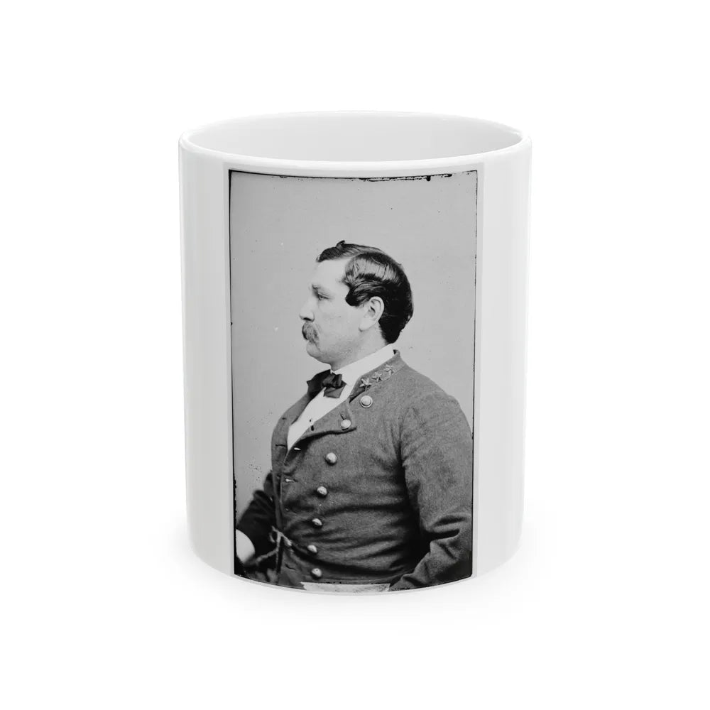 Portrait Of Col. Harry Gilmore, Officer Of The Confederate Army (U.S. Civil War) White Coffee Mug-11oz-Go Mug Yourself