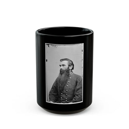 Portrait Of Col. John S. Green, Officer Of The Confederate Army (U.S. Civil War) Black Coffee Mug-15oz-Go Mug Yourself