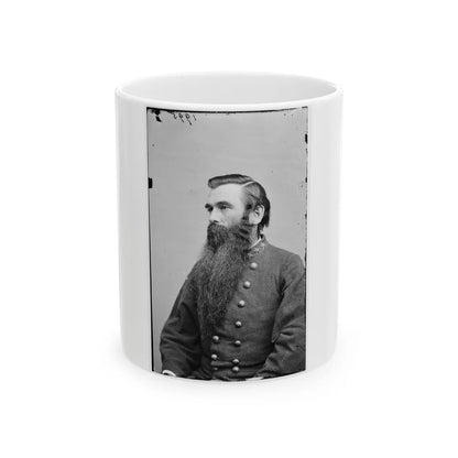 Portrait Of Col. John S. Green, Officer Of The Confederate Army (U.S. Civil War) White Coffee Mug-11oz-Go Mug Yourself