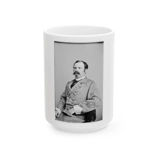 Portrait Of Colonel Thomas P. Ochiltree, Officer Of The Confederate Army (U.S. Civil War) White Coffee Mug 15oz - Go Mug Yourself