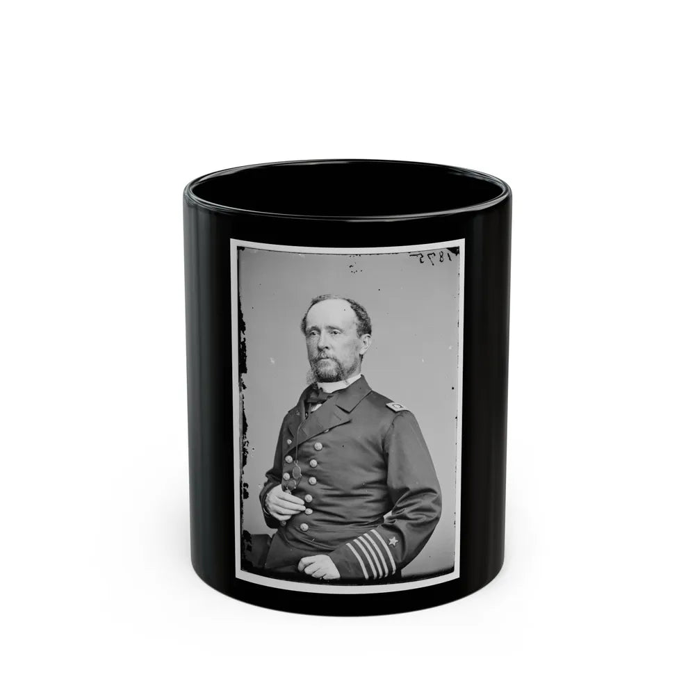 Portrait Of Commander C. R. Perry Rodgers, Officer Of The Federal Navy (U.S. Civil War) Black Coffee Mug-11oz-Go Mug Yourself