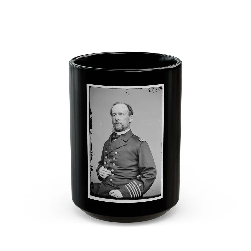 Portrait Of Commander C. R. Perry Rodgers, Officer Of The Federal Navy (U.S. Civil War) Black Coffee Mug-15oz-Go Mug Yourself