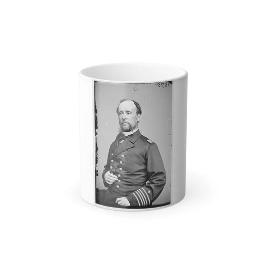 Portrait of Commander C. R. Perry Rodgers, Officer of the Federal Navy (U.S. Civil War) Color Changing Coffee Mug 11oz-11oz-Go Mug Yourself