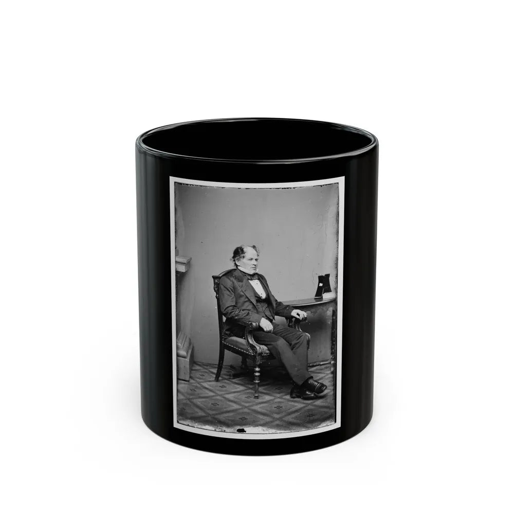 Portrait Of Commander Matthew F. Maury, Officer Of The Confederate Navy (U.S. Civil War) Black Coffee Mug-11oz-Go Mug Yourself