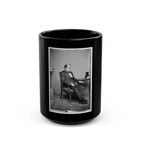 Portrait Of Commander Matthew F. Maury, Officer Of The Confederate Navy (U.S. Civil War) Black Coffee Mug-15oz-Go Mug Yourself