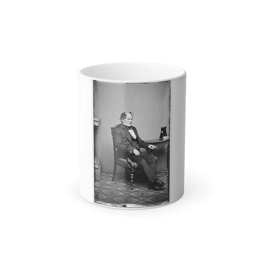 Portrait of Commander Matthew F. Maury, Officer of the Confederate Navy (U.S. Civil War) Color Changing Coffee Mug 11oz-11oz-Go Mug Yourself