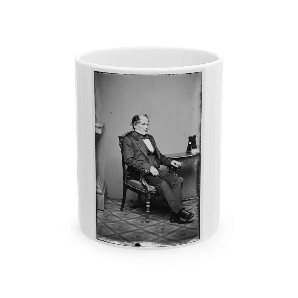 Portrait Of Commander Matthew F. Maury, Officer Of The Confederate Navy (U.S. Civil War) White Coffee Mug-11oz-Go Mug Yourself