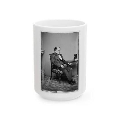 Portrait Of Commander Matthew F. Maury, Officer Of The Confederate Navy (U.S. Civil War) White Coffee Mug-15oz-Go Mug Yourself