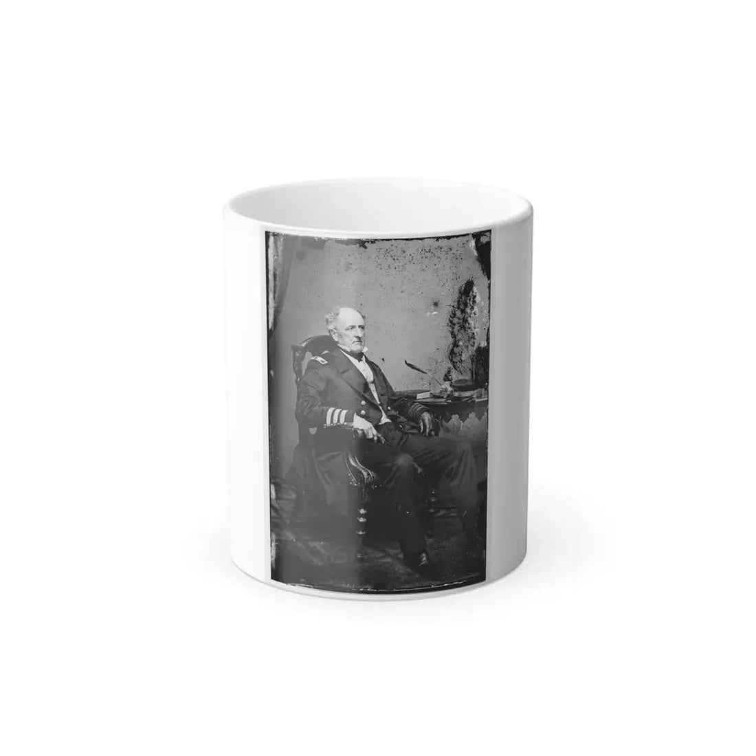 Portrait of Commodore Franklin Buchanan, C.S.N., Officer of the Confederate Navy (U.S. Civil War) Color Changing Coffee Mug 11oz Default Title 11oz - Go Mug Yourself