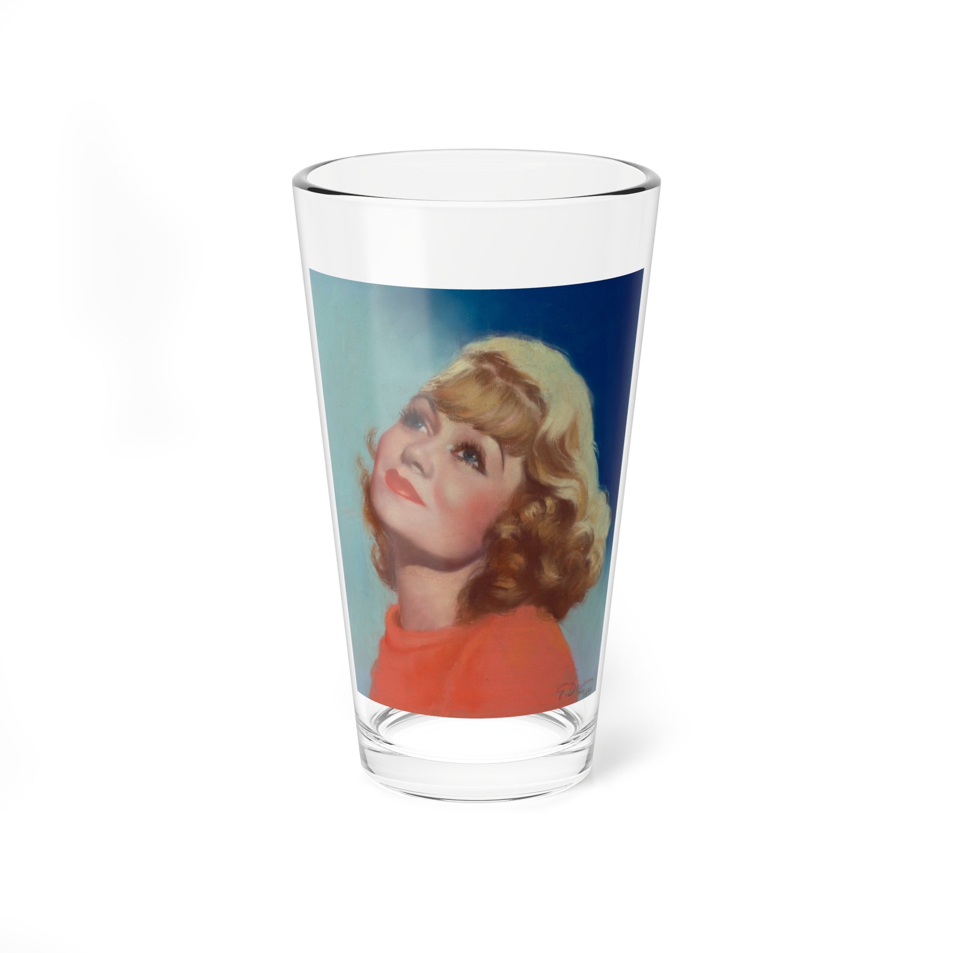 Portrait of Constance Bennett, 1934 (Magazine Illustration) Pint Glass 16oz-16oz-Go Mug Yourself