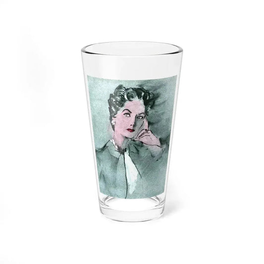 Portrait of Countess Carl Adam Moltke aka Mab Wilson, 1954 (Magazine Illustration) Pint Glass 16oz 16oz - Go Mug Yourself