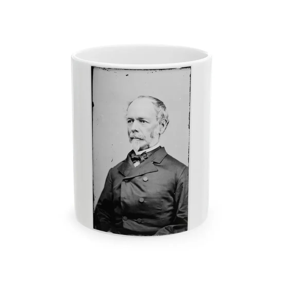 Portrait Of Gen. Joseph E. Johnston, Officer Of The Confederate Army (U.S. Civil War) White Coffee Mug 11oz - Go Mug Yourself