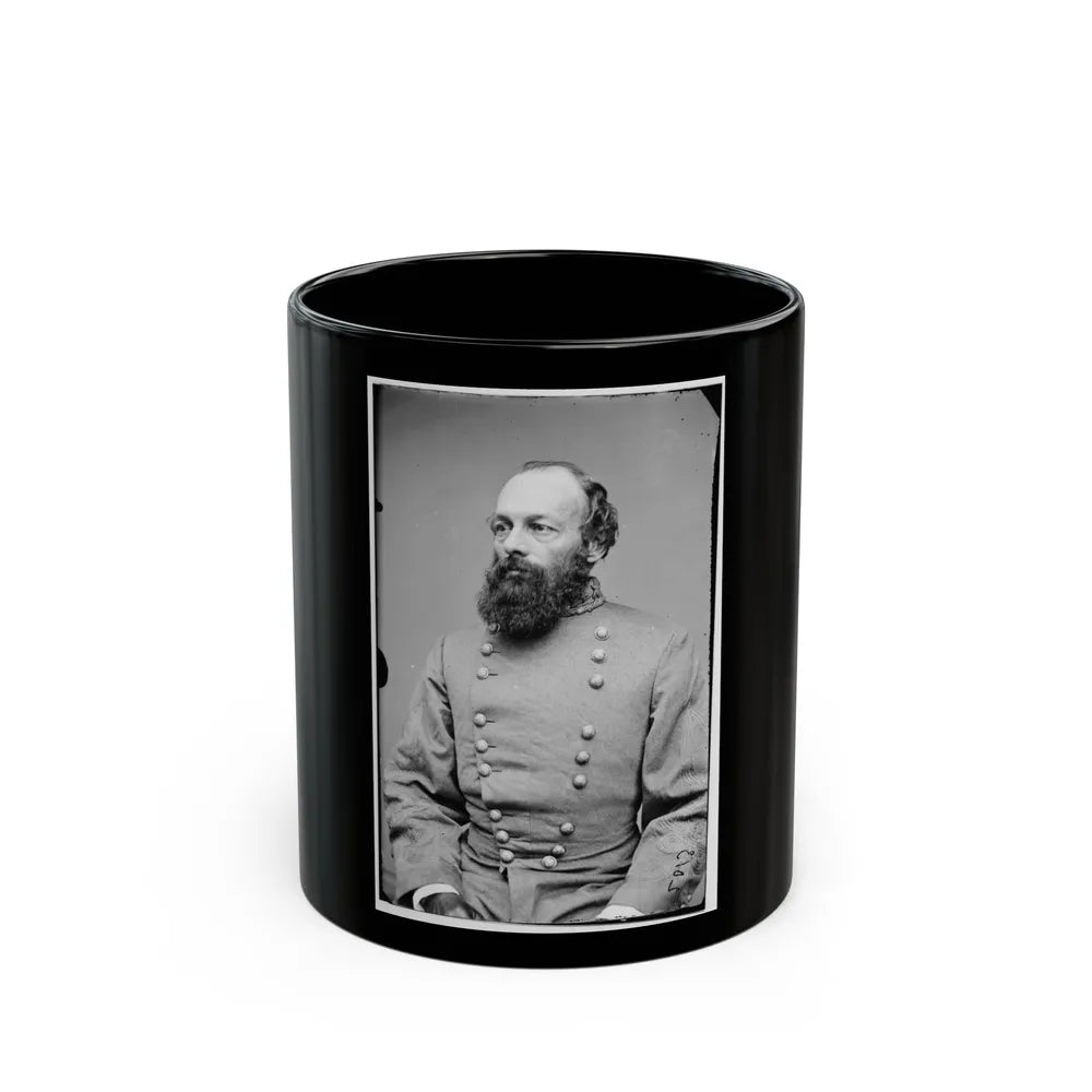 Portrait Of Gen. Edmund Kirby Smith, Officer Of The Confederate Army (U.S. Civil War) Black Coffee Mug-11oz-Go Mug Yourself