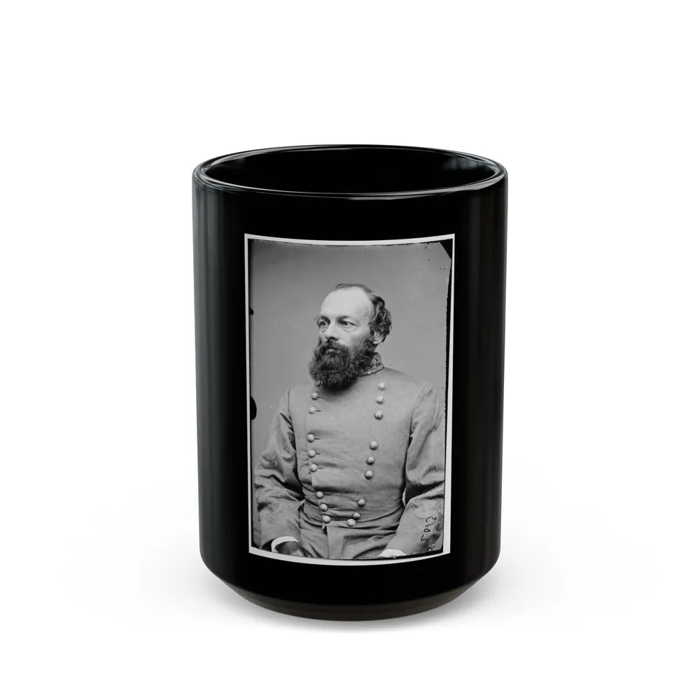 Portrait Of Gen. Edmund Kirby Smith, Officer Of The Confederate Army (U.S. Civil War) Black Coffee Mug-15oz-Go Mug Yourself