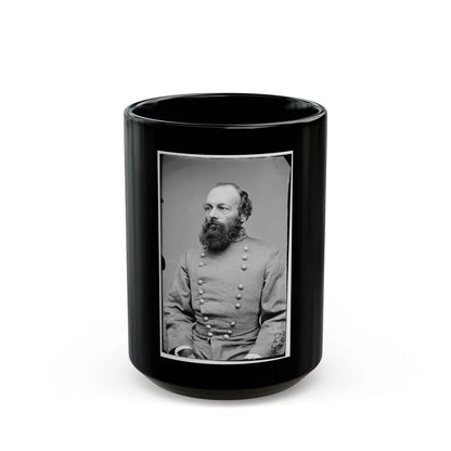 Portrait Of Gen. Edmund Kirby Smith, Officer Of The Confederate Army (U.S. Civil War) Black Coffee Mug-15oz-Go Mug Yourself