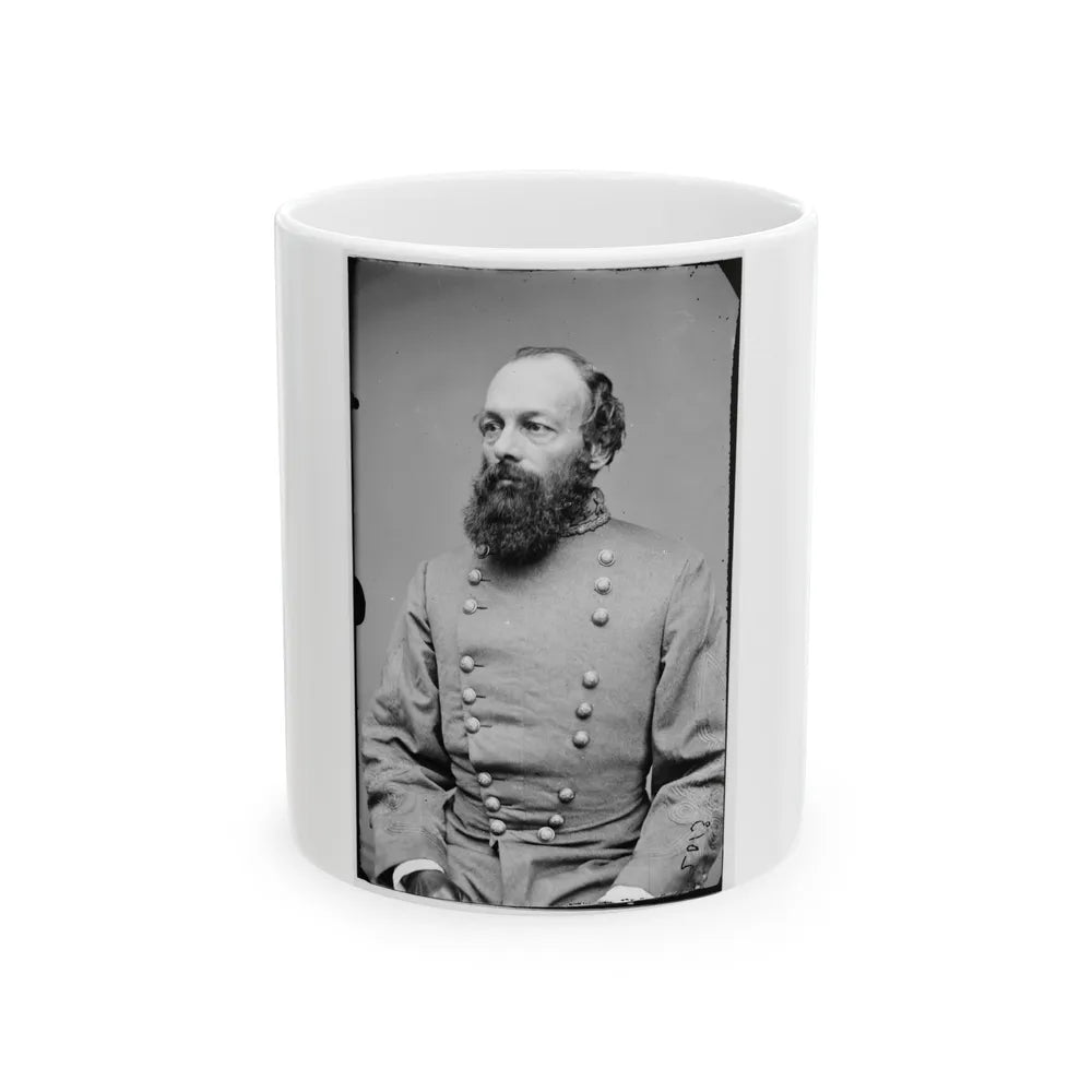 Portrait Of Gen. Edmund Kirby Smith, Officer Of The Confederate Army (U.S. Civil War) White Coffee Mug-11oz-Go Mug Yourself