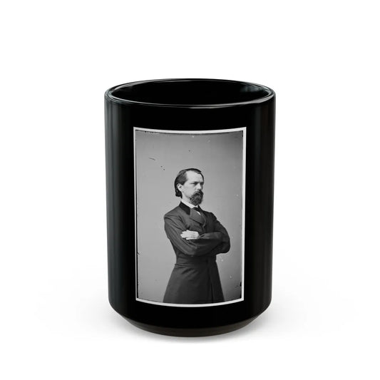 Portrait Of Gen. John B. Gordon, Officer Of The Confederate Army (U.S. Civil War) Black Coffee Mug-15oz-Go Mug Yourself