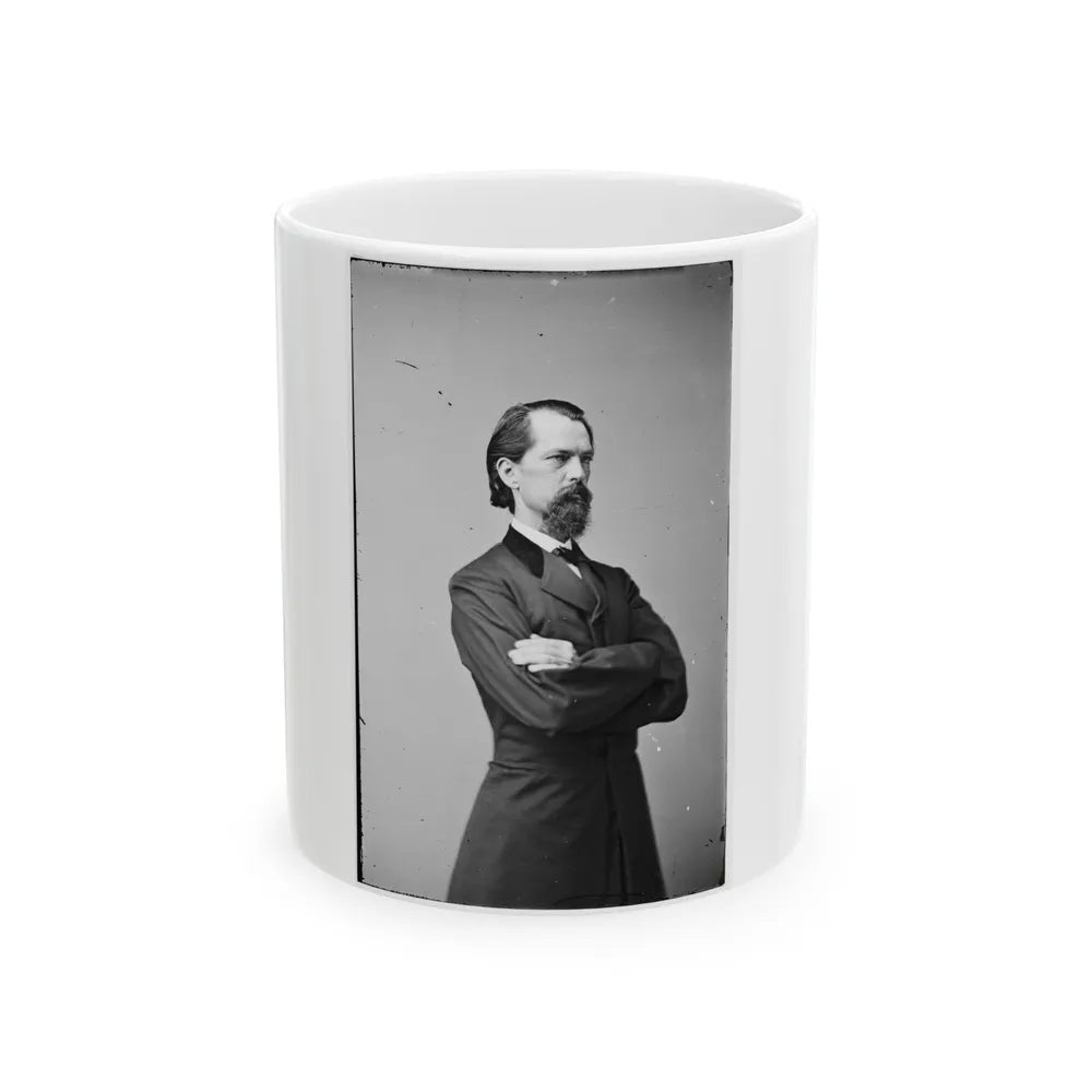 Portrait Of Gen. John B. Gordon, Officer Of The Confederate Army (U.S. Civil War) White Coffee Mug-11oz-Go Mug Yourself