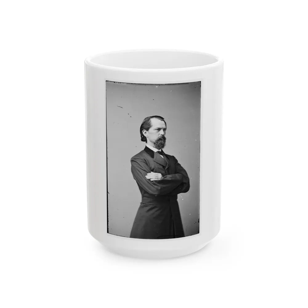 Portrait Of Gen. John B. Gordon, Officer Of The Confederate Army (U.S. Civil War) White Coffee Mug-15oz-Go Mug Yourself