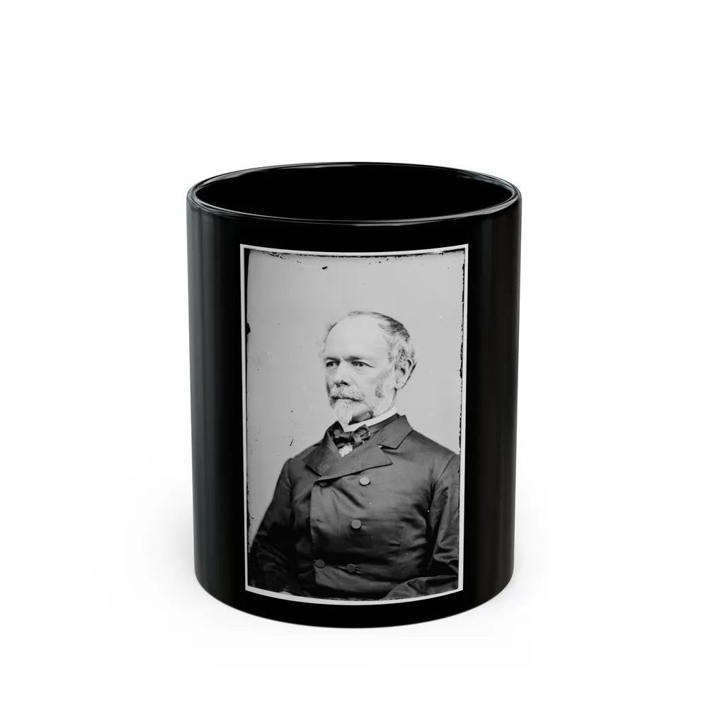 Portrait Of Gen. Joseph E. Johnston, Officer Of The Confederate Army (U.S. Civil War) Black Coffee Mug-11oz-Go Mug Yourself