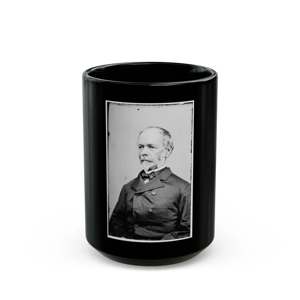 Portrait Of Gen. Joseph E. Johnston, Officer Of The Confederate Army (U.S. Civil War) Black Coffee Mug-15oz-Go Mug Yourself