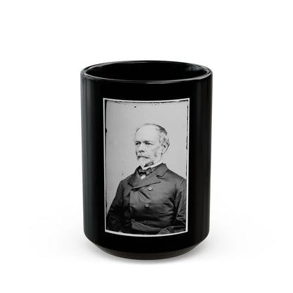 Portrait Of Gen. Joseph E. Johnston, Officer Of The Confederate Army (U.S. Civil War) Black Coffee Mug-15oz-Go Mug Yourself