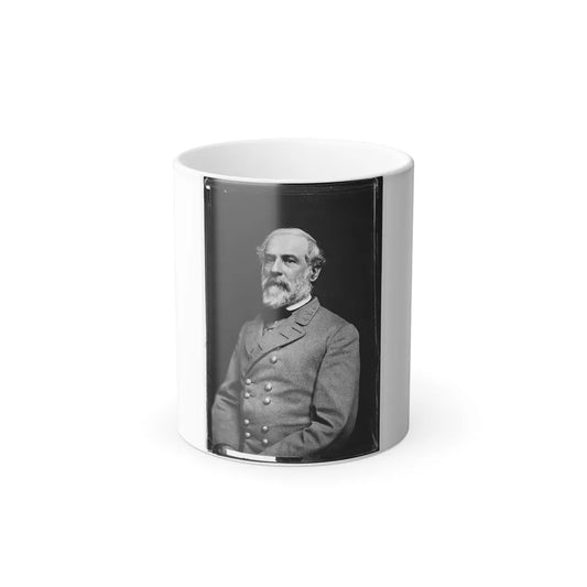 Portrait of Gen. Robert E. Lee, Officer of the Confederate Army (U.S. Civil War) Color Changing Coffee Mug 11oz-11oz-Go Mug Yourself