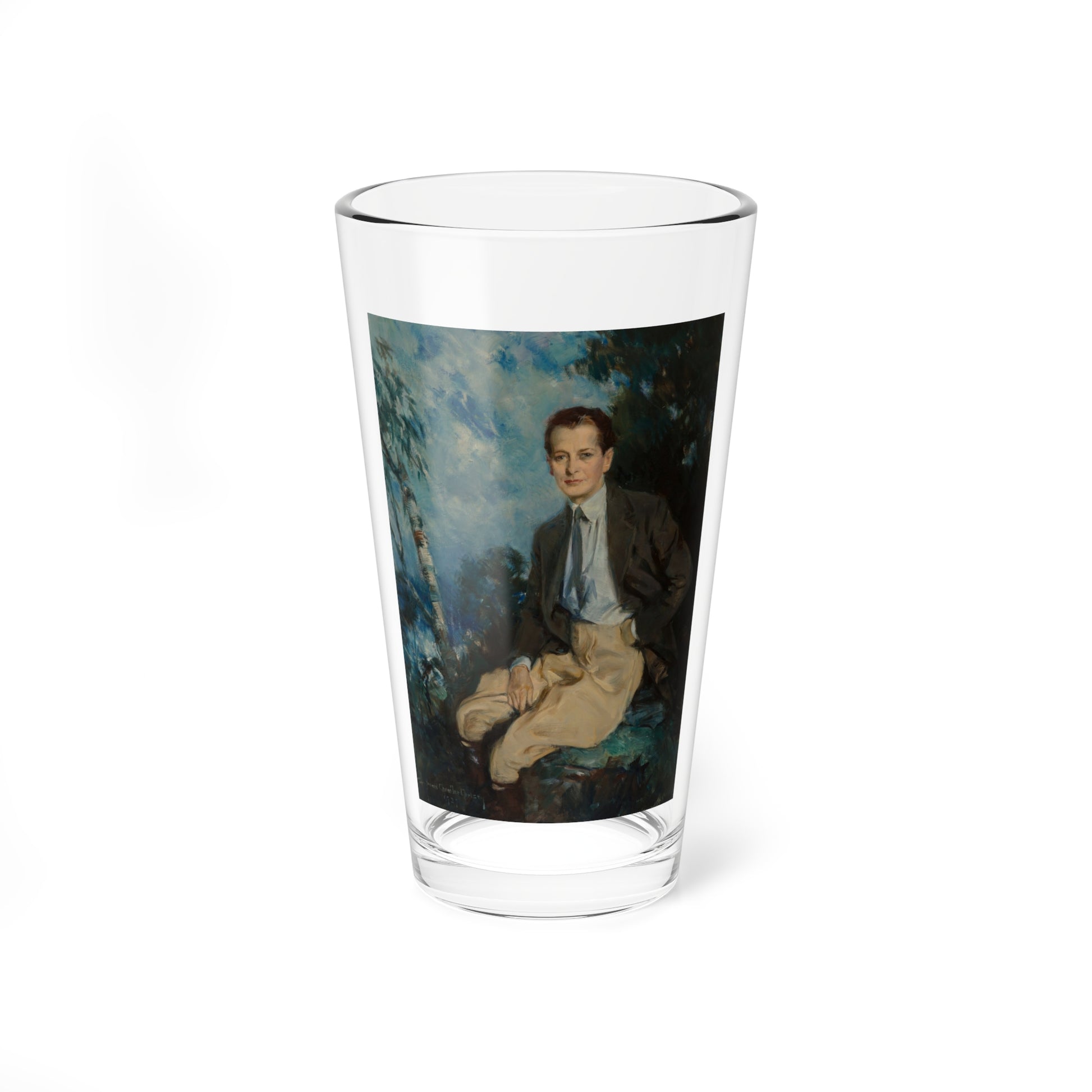 Portrait of Katherine Endicott, 1939 (Magazine Illustration) Pint Glass 16oz-16oz-Go Mug Yourself