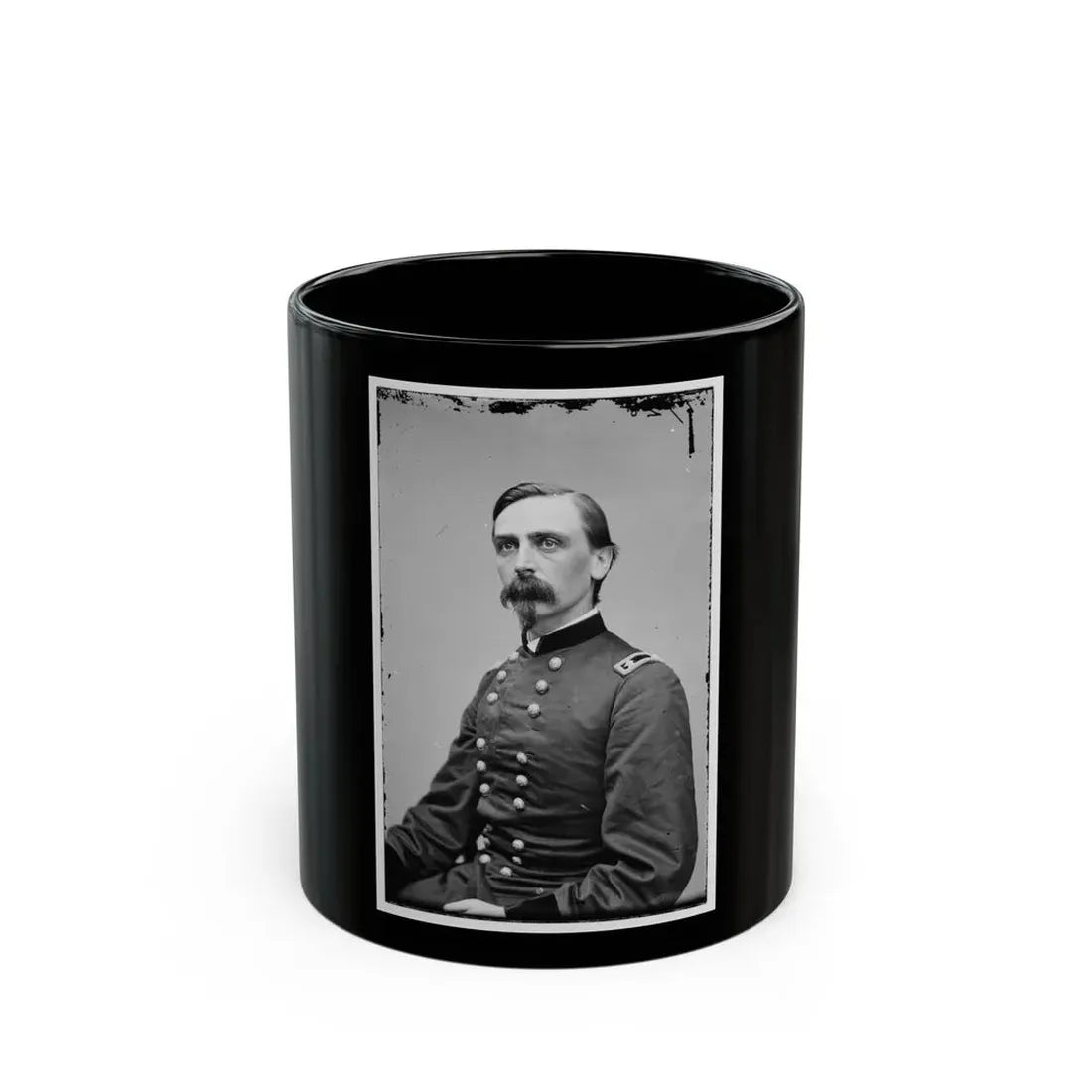 Portrait Of Maj. Gen. Adelbert Ames, Officer Of The Federal Army (U.S. Civil War) Black Coffee Mug 11oz - Go Mug Yourself