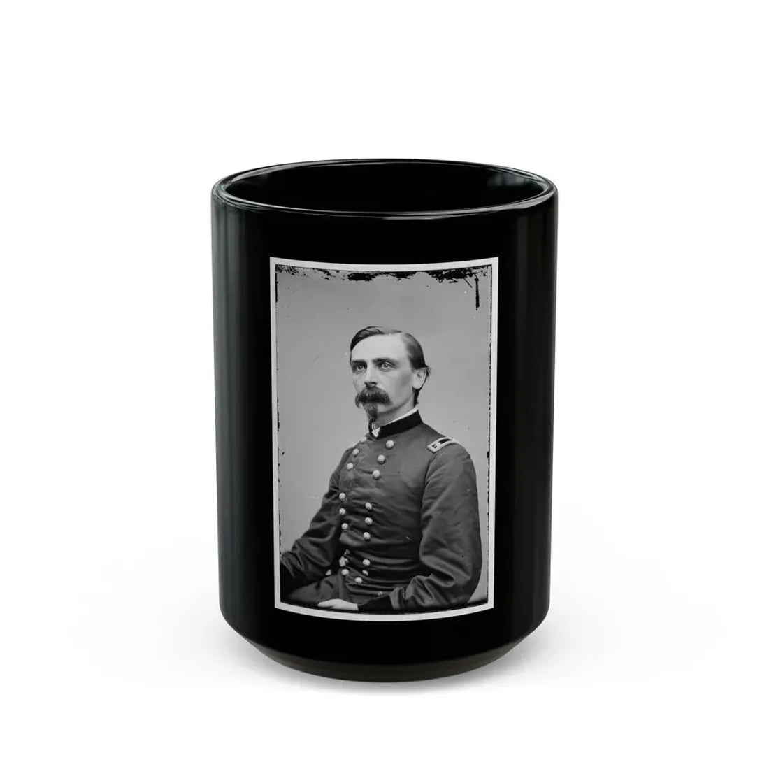 Portrait Of Maj. Gen. Adelbert Ames, Officer Of The Federal Army (U.S. Civil War) Black Coffee Mug 15oz - Go Mug Yourself