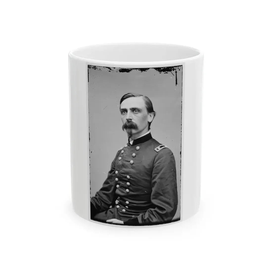 Portrait Of Maj. Gen. Adelbert Ames, Officer Of The Federal Army (U.S. Civil War) White Coffee Mug 11oz - Go Mug Yourself