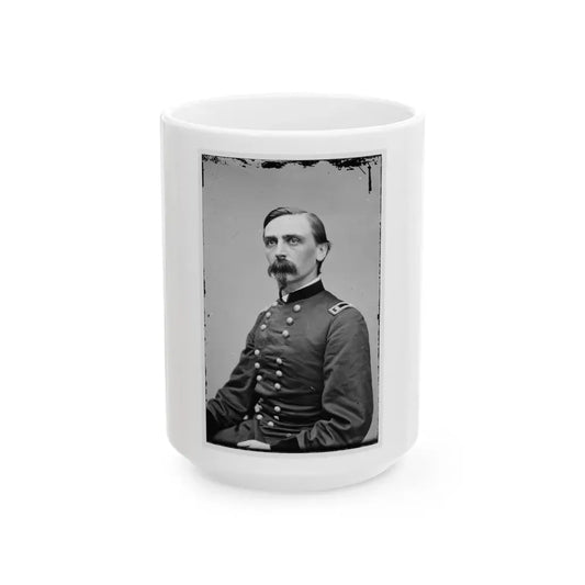 Portrait Of Maj. Gen. Adelbert Ames, Officer Of The Federal Army (U.S. Civil War) White Coffee Mug 15oz - Go Mug Yourself