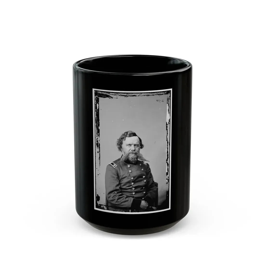 Portrait Of Maj. Gen. Adolphus S. Williams, Officer Of The Federal Army (U.S. Civil War) Black Coffee Mug 15oz - Go Mug Yourself