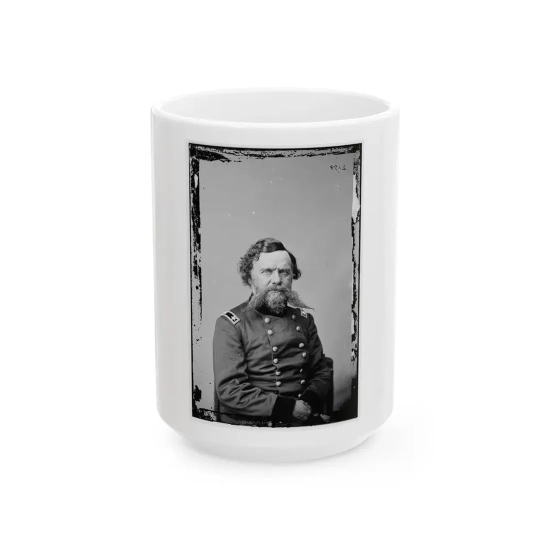 Portrait Of Maj. Gen. Adolphus S. Williams, Officer Of The Federal Army (U.S. Civil War) White Coffee Mug 15oz - Go Mug Yourself