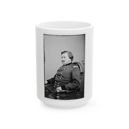Portrait Of Maj. Gen. Alexander Mcd. Mccook, Officer Of The Federal Army (U.S. Civil War) White Coffee Mug 15oz - Go Mug Yourself