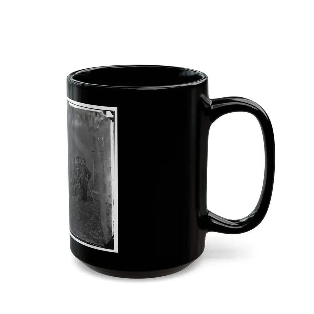 Portrait Of Maj. Gen. Alfred Pleasonton, Officer Of The Federal Army, And Staff, Warrenton, Va. (U.S. Civil War) Black Coffee Mug - Go Mug Yourself