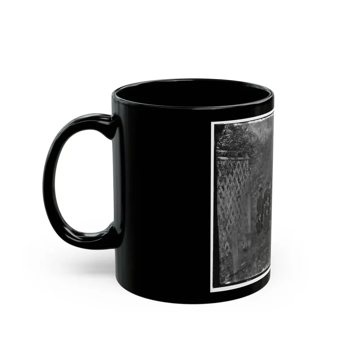 Portrait Of Maj. Gen. Alfred Pleasonton, Officer Of The Federal Army, And Staff, Warrenton, Va. (U.S. Civil War) Black Coffee Mug - Go Mug Yourself