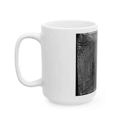 Portrait Of Maj. Gen. Alfred Pleasonton, Officer Of The Federal Army, And Staff, Warrenton, Va. (U.S. Civil War) White Coffee Mug - Go Mug Yourself
