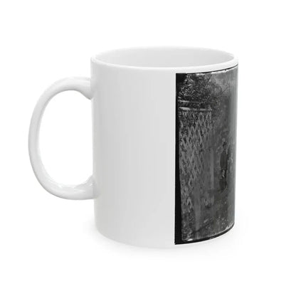 Portrait Of Maj. Gen. Alfred Pleasonton, Officer Of The Federal Army, And Staff, Warrenton, Va. (U.S. Civil War) White Coffee Mug - Go Mug Yourself