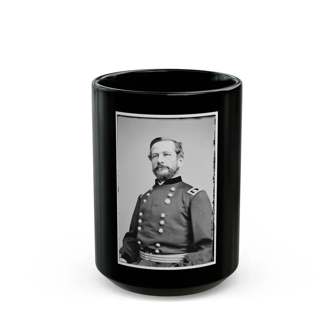 Portrait Of Maj. Gen. Alfred Pleasonton, Officer Of The Federal Army (U.S. Civil War) Black Coffee Mug 15oz - Go Mug Yourself