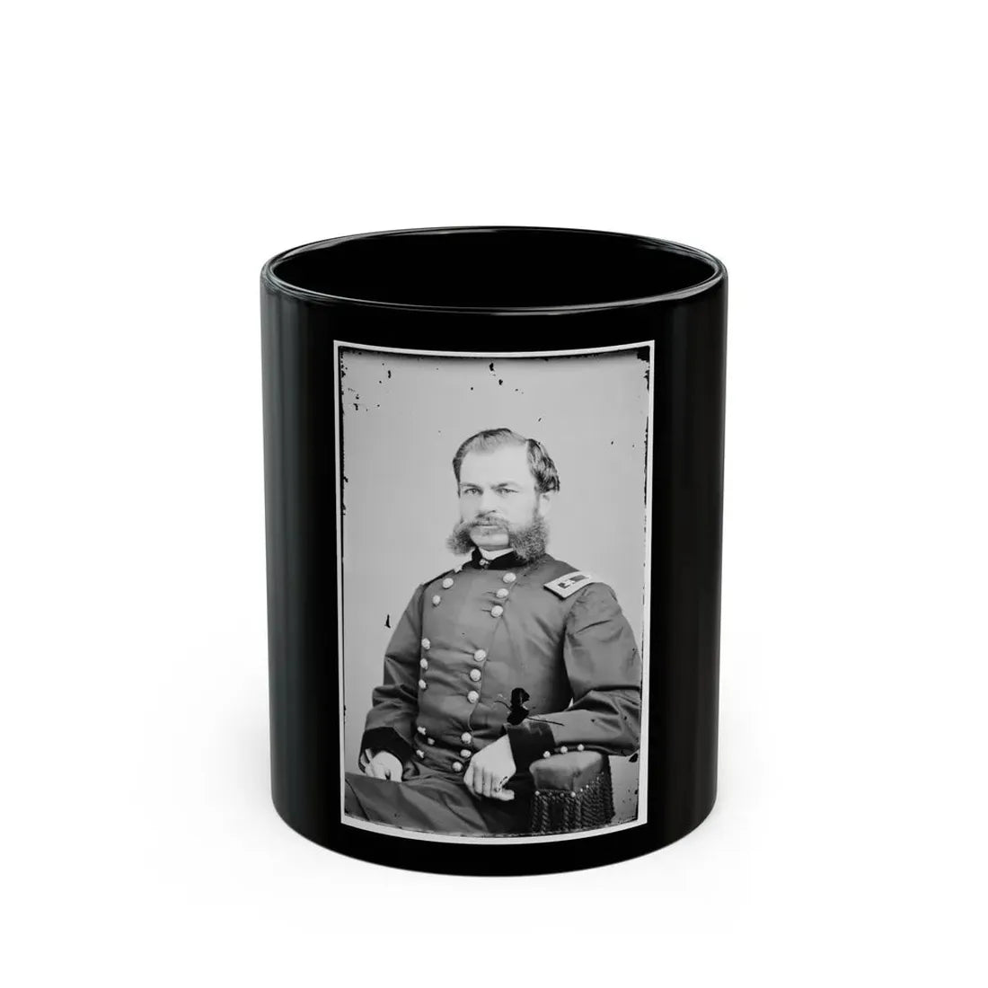 Portrait Of Maj. Gen. Alfred T. A. Torbert, Officer Of The Federal Army (U.S. Civil War) Black Coffee Mug 11oz - Go Mug Yourself