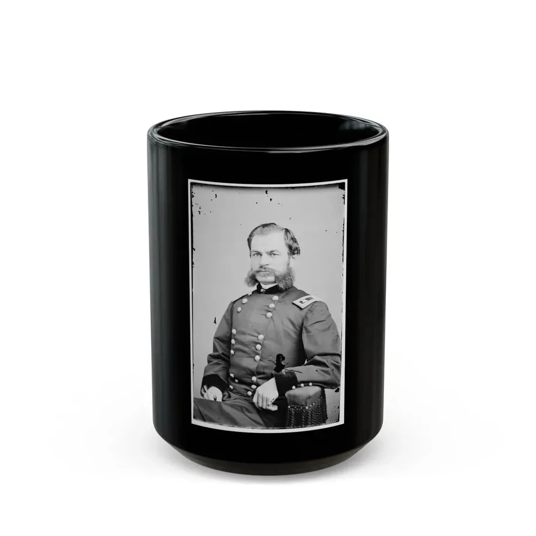 Portrait Of Maj. Gen. Alfred T. A. Torbert, Officer Of The Federal Army (U.S. Civil War) Black Coffee Mug 15oz - Go Mug Yourself