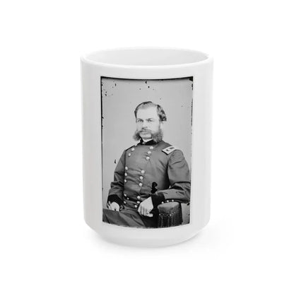 Portrait Of Maj. Gen. Alfred T. A. Torbert, Officer Of The Federal Army (U.S. Civil War) White Coffee Mug 15oz - Go Mug Yourself