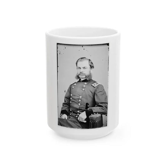 Portrait Of Maj. Gen. Alfred T. A. Torbert, Officer Of The Federal Army (U.S. Civil War) White Coffee Mug 15oz - Go Mug Yourself