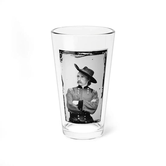Portrait Of Maj. Gen. (As Of Apr. 15, 1865) George A. Custer, Officer Of The Federal Army (U.S. Civil War) Pint Glass 16oz 16oz - Go Mug Yourself